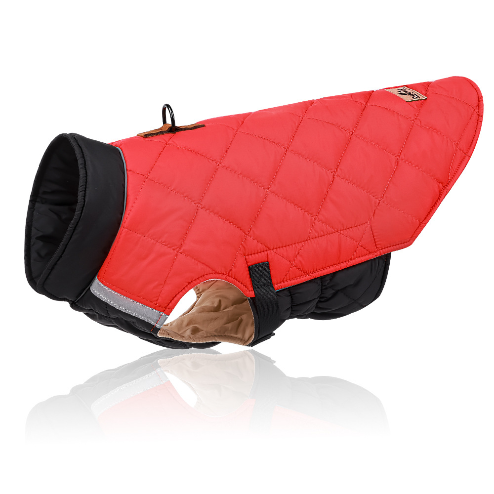 New Pet Clothes Autumn And Winter Reflective Warm Pet Cotton Padded Clothes Thickened Dog Clothes Pet Supplies — image 2