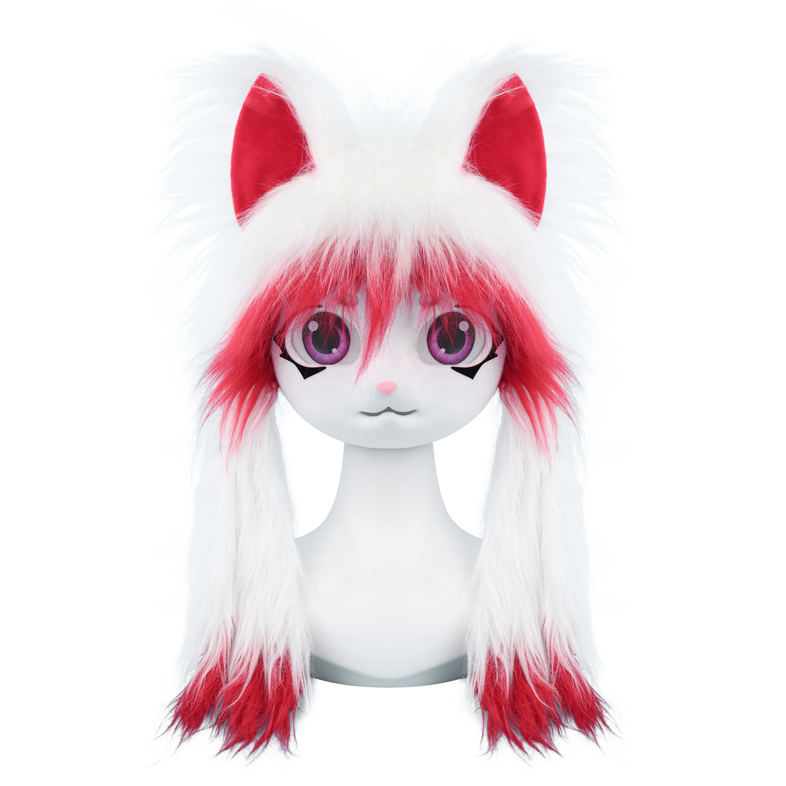 Kigurumi Plush Animal Head Wearable Hoodie Lolita Ready-to-Wear Cosplay Cute Animal Costume Furry Costume — image 9