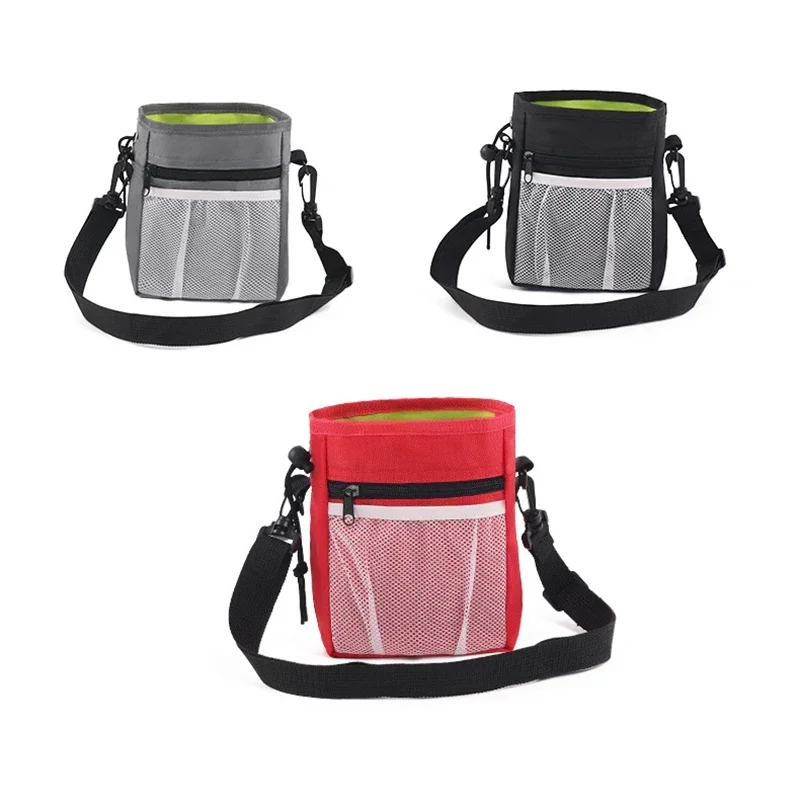 Pet Dog Puppy Training Treat Snack Pet Feed Pocket Pouch Multifunctional Pouch Food Crossbody Bag Pocket Dogwalking Waist Bag — image 1