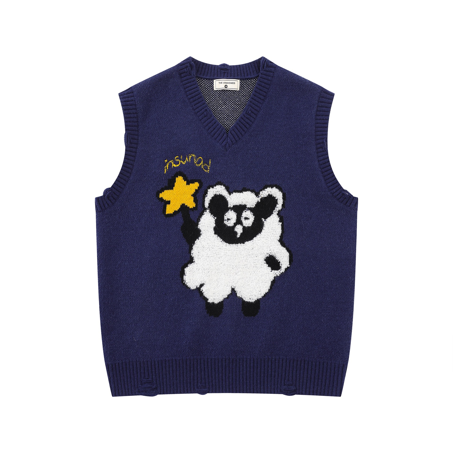 Little Sheep Lifting Star Men's and Women's Sleeveless Sweater Vest — image 7