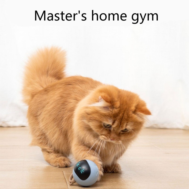 1000mAh Smart Cat Toy USB Electric Jumping Ball Self Rotating Toys Rolling Jumping Ball For Cat Dog Kids — image 5