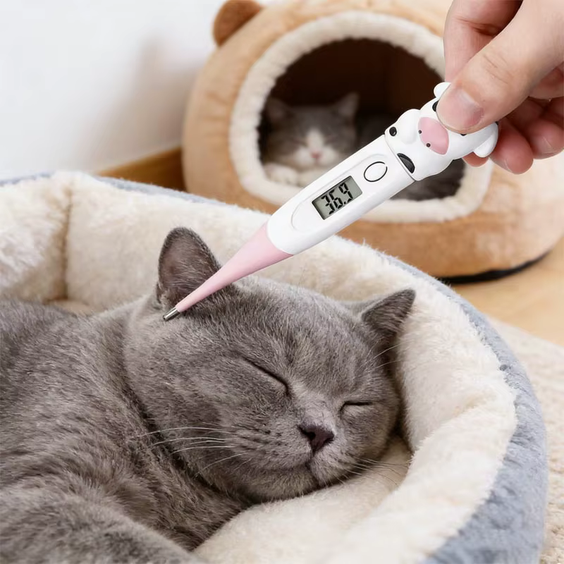 Termómetro Electrónico Profesional para Mascotas - Temperatura Segura LED — imagen 1