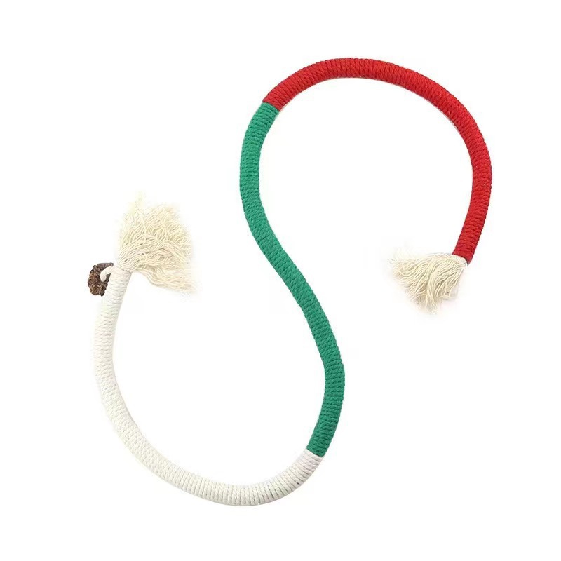 Cat Bite Rope Toy for Self pleasure Relieve Stress Grind Teeth Clean Teeth Cat Teasing Stick Supplies — image 4