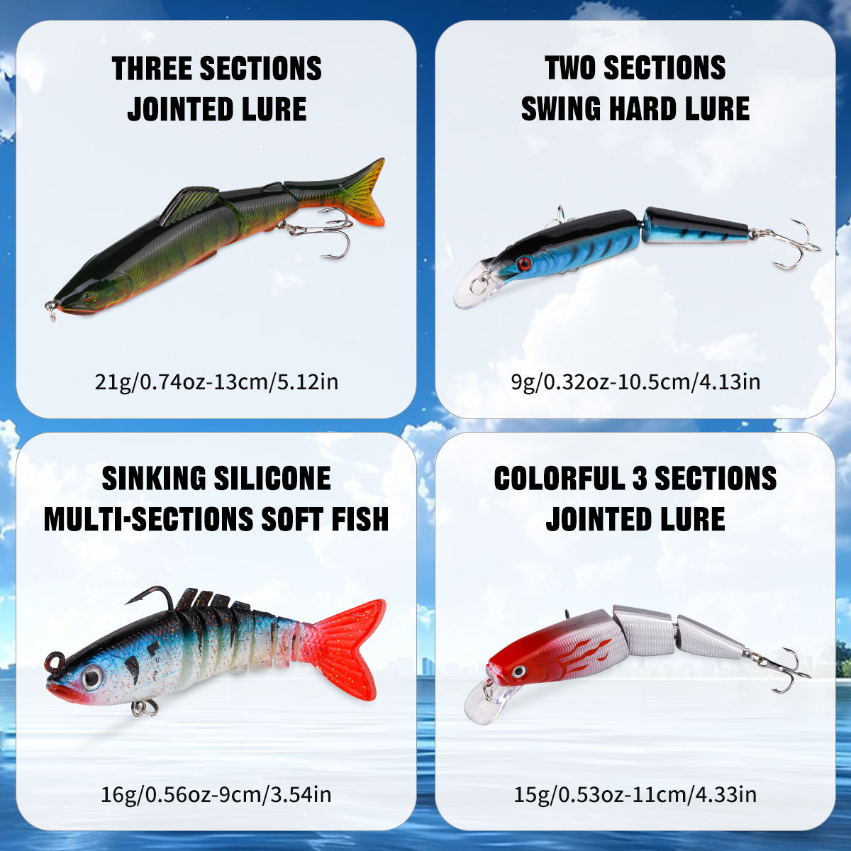 Set de 25 Piezas de Señuelos Topwater de Hélice Multi-sección para Pesca, Señuelo Realista de Pato y Accesorios de Rana, para Pesca de Lubina en Agua Dulce — imagen 6