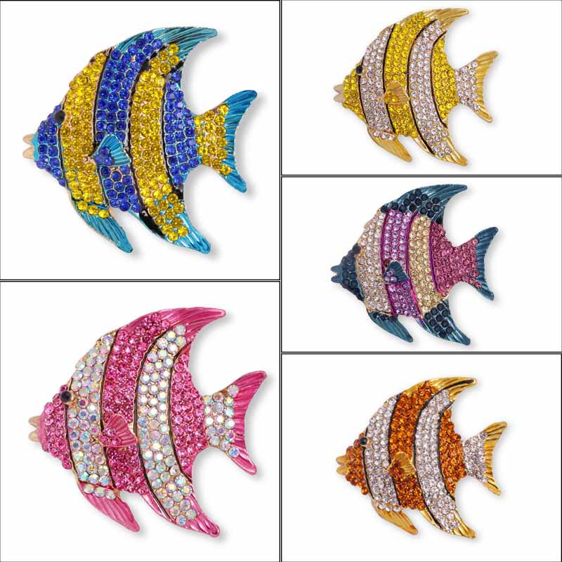 Pino de Moda Diamante para Peces en Aleación Animal — imagen 1