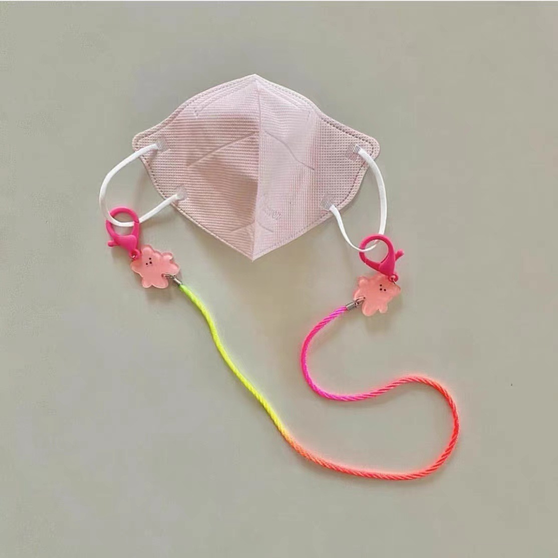 Lazo de Cuello Colorido DIY Acetato de Celulosa con Oso Gradient para Niños de Escuela Primaria Accesorios — imagen 4