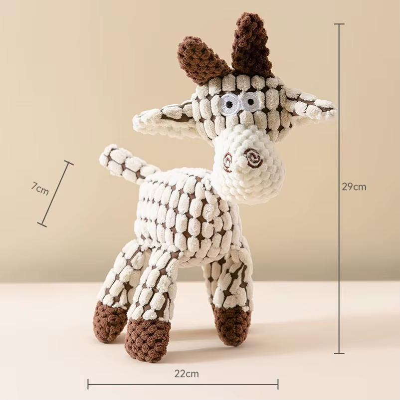 Nuevos populares juguetes de peluche con forma de animales adorables e interactivos para mascotas, que alivian el aburrimiento y desgastan los dientes — imagen 6