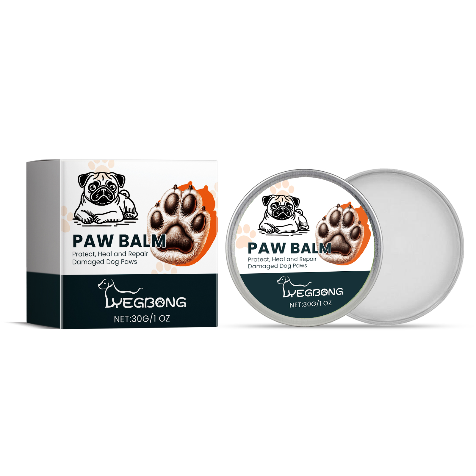 Yegbong Crema para Patas de Perro, Crema Hidratante para Patas de Mascota, Crema Hidratante para Pies de Perro, Crema de Cuidado de Nariz — imagen 2