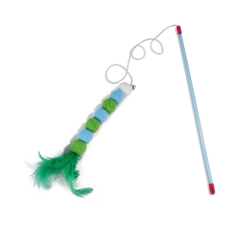 Lazo de Pescador Divertido para Gatos - Juguetes Interactivos con Campana y Colorido — imagen 2