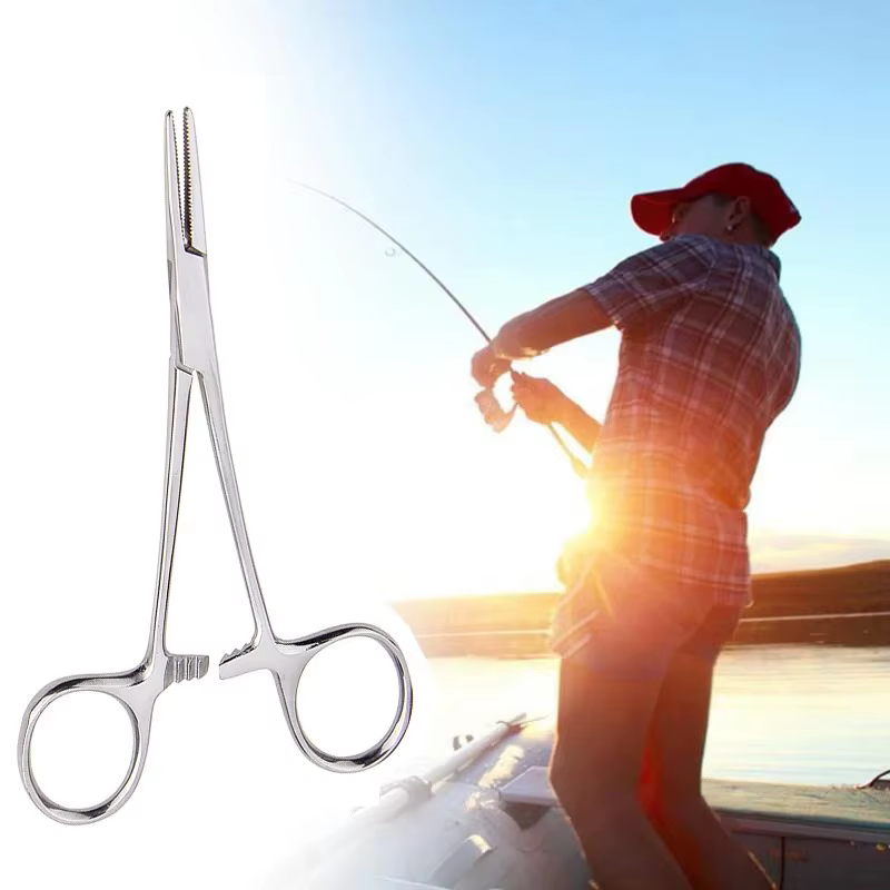 Herramienta Manual 12.5 16 18cm Pinzas Hemostáticas para Pelo de Mascotas, Pinzas de Bloqueo de Pesca, Herramientas de Epilación, Cortador con Punta Curva/Recta — imagen 4