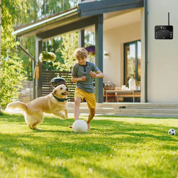 Sistema de Contención Eléctrica Inalámbrico para Perros con Protección contra Agua - Collar de Entrenamiento Eléctrico con Choque para Cachorros y Perros Grandes, Pequeños y Medianos — imagen 5