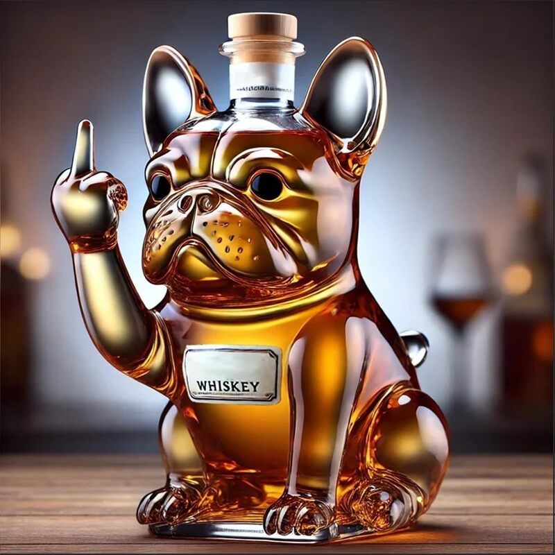 Funny Middle Finger Duck/Turtle/Dog Whisky Glass Decanter – Bar/Office/Home Decor — image 11