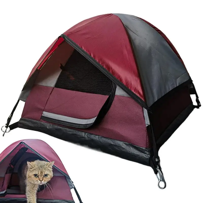 Casa de Tenda para Gatos Pequeña Casa Exterior para Mascotas Tenda Portátil para Perros y Gatos Pequeños — imagen 1
