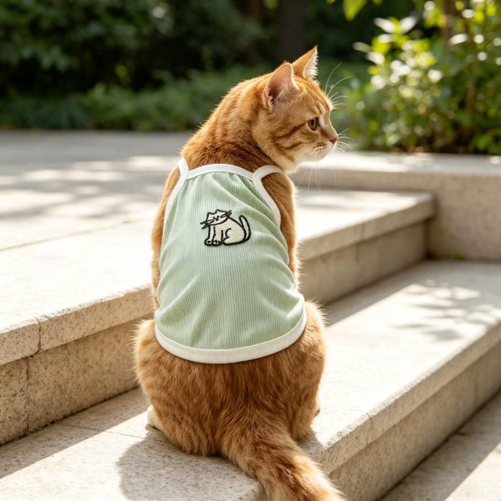 Camiseta de Verano Ligera y Transpirable para Mascotas con Estampados Coloridos - Ropa Diaria Cómoda para Perros y Gatos — imagen 5
