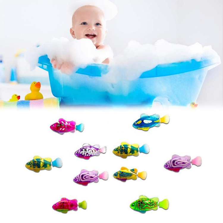 Pez Robótico Acuático Luminoso Juguetes de Baño para Niños Pez Eléctrico de Bajos Costos — imagen 4
