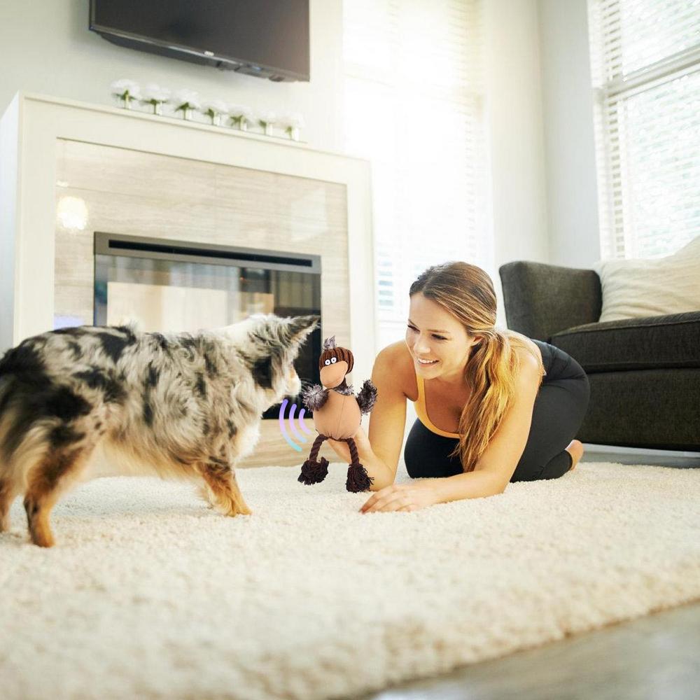 Stuffless Dog Toys Plush Toys For Aggressive Chewers Dog Toys For Aggressive Chewers Puppy Chew Toys Squeaky Plush Dog Toy With — image 3