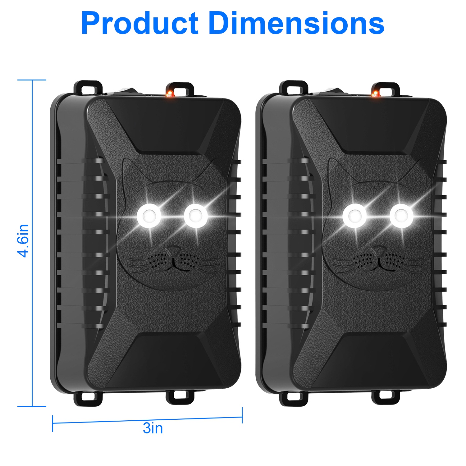 2 Packs Under Hood Ultrasonic Rodent For Spring Repellent Mouse Wildcat Control Portable Rodent Chaser With 3 Power Supplies For Car Home Garage — image 10