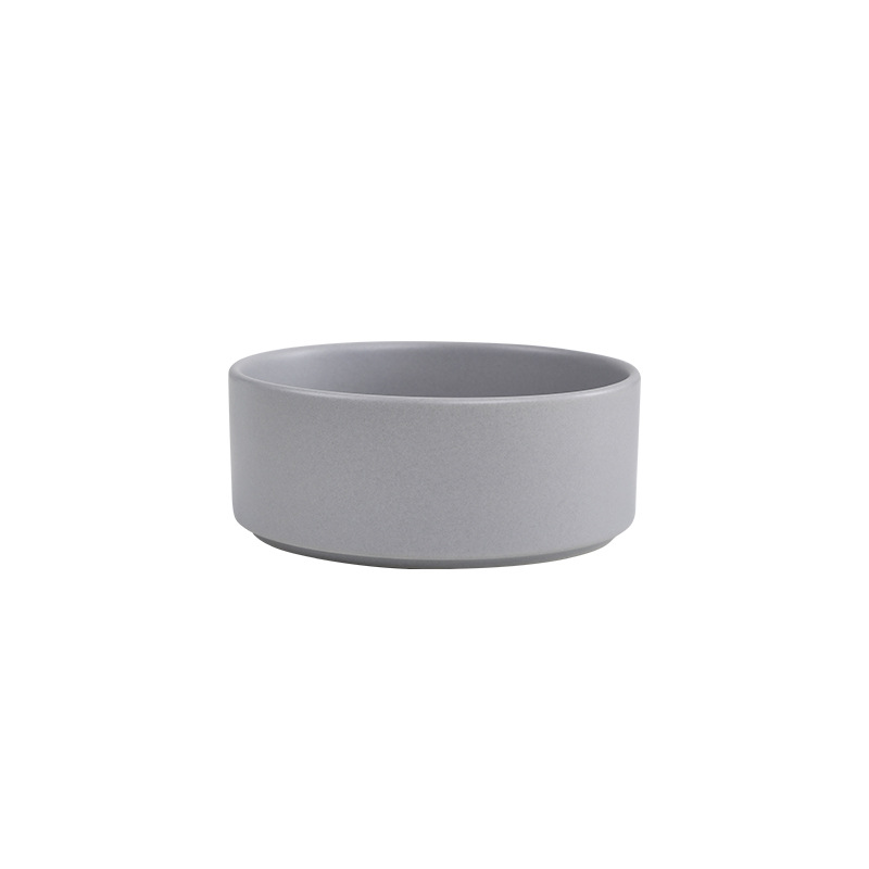 Platos para Mascotas - Estantería de Madera Plato de Ensalada Plato de Fideos Almacenamiento de Llaves Plato de Cerámica para Perros Comida doble — imagen 11
