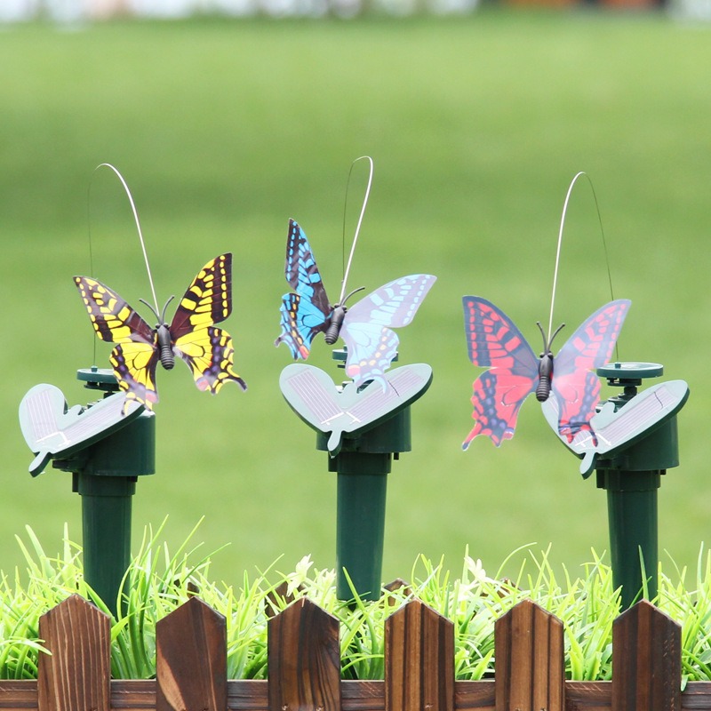 Solar Butterfly, Hummingbird, Horticulture, Countryside Mall, Shop Decoration Toys, Electric Flying Simulation Butterflies — image 1