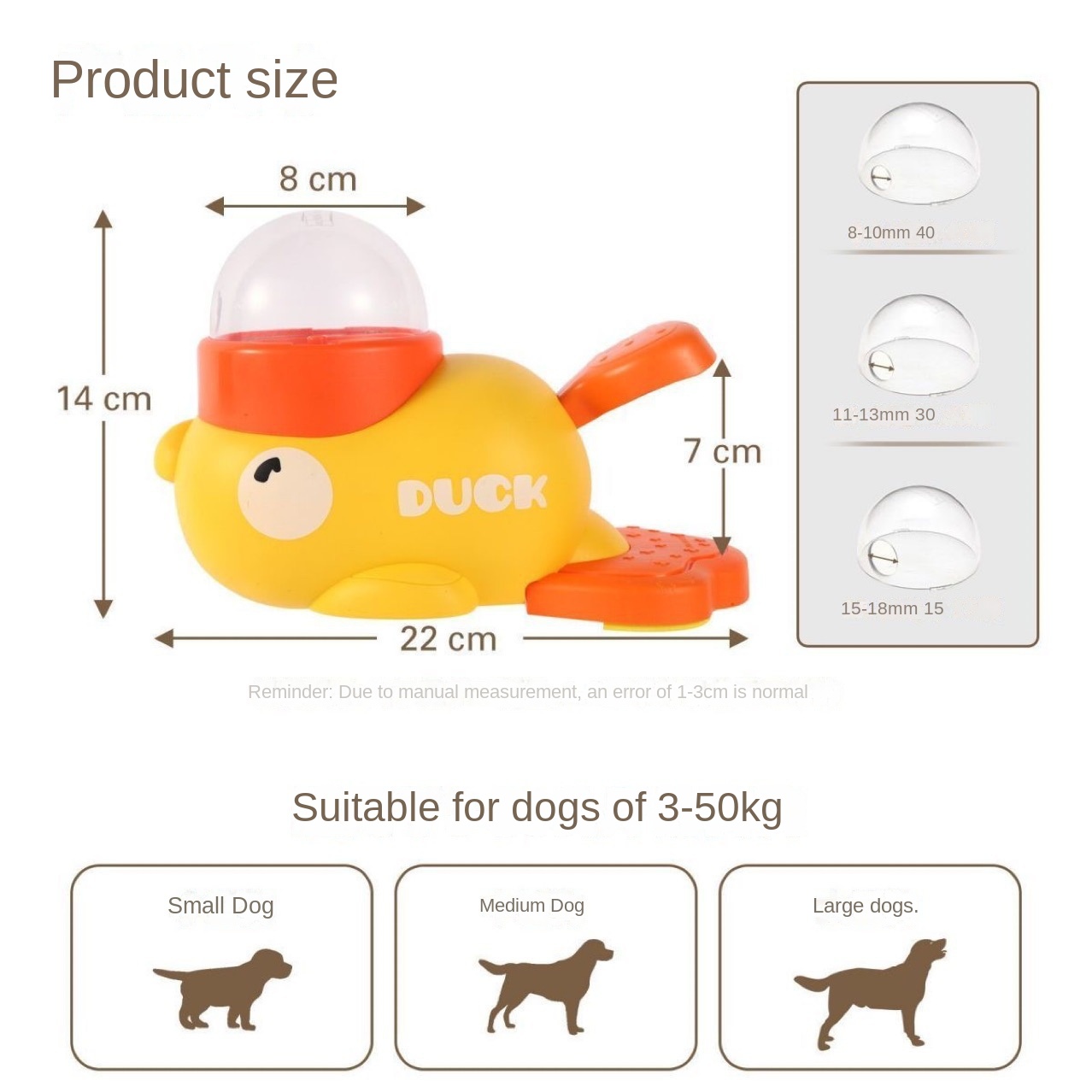 Comedero Automático para Perros y Gatos Juguetes de Entretenimiento para Mascotas Almuerzo Seco con Ducky Amarillo Dispensador de Comida para Tratados de Gato — imagen 6