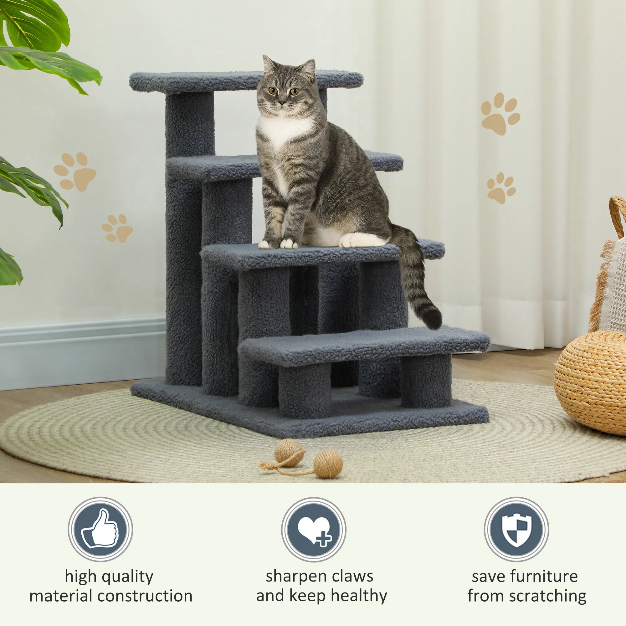 Pet Stairs Dog Cat Step Scratch Post — image 2