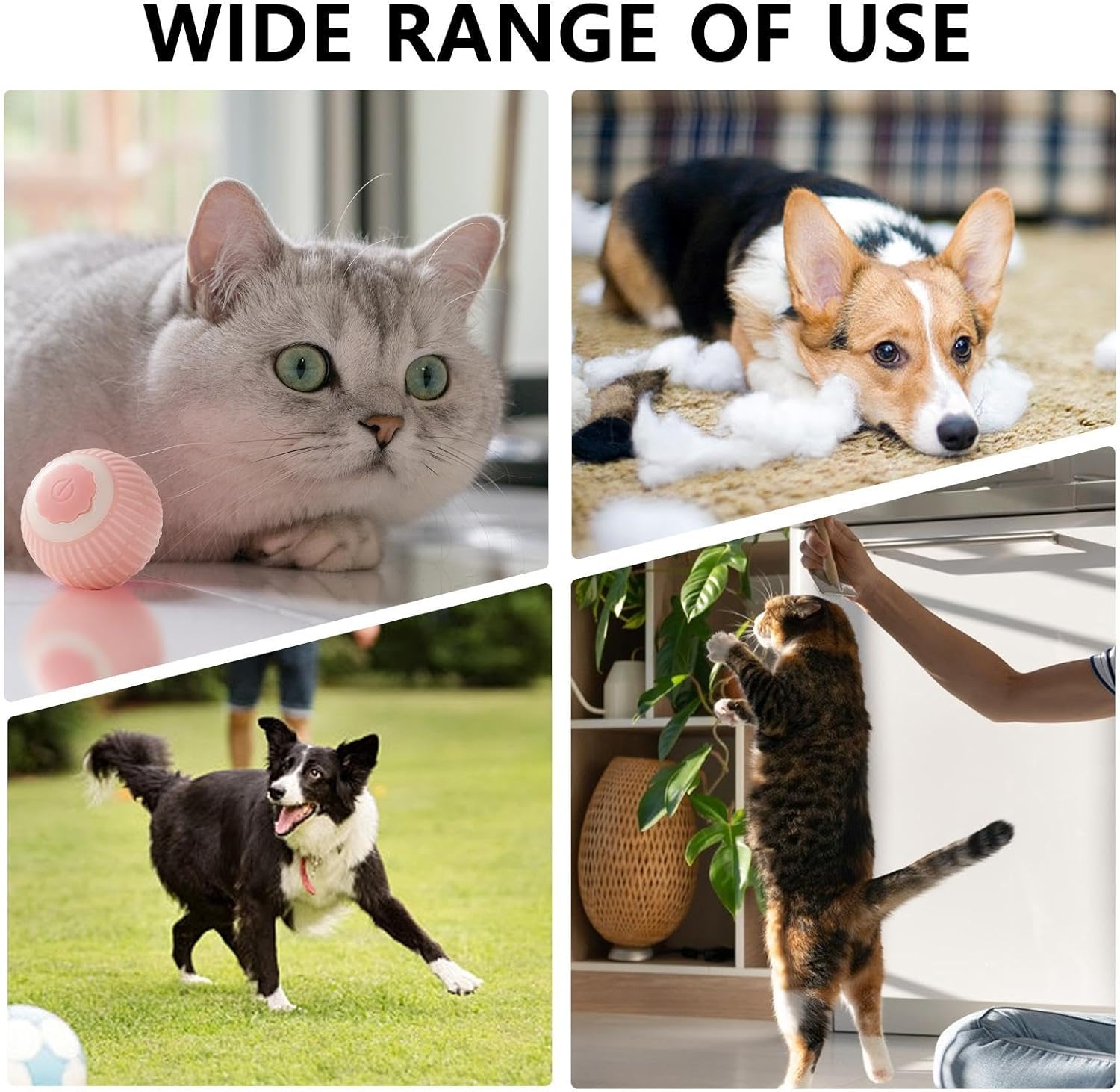 Pelota Interactiva Rodante para Gatos — imagen 7