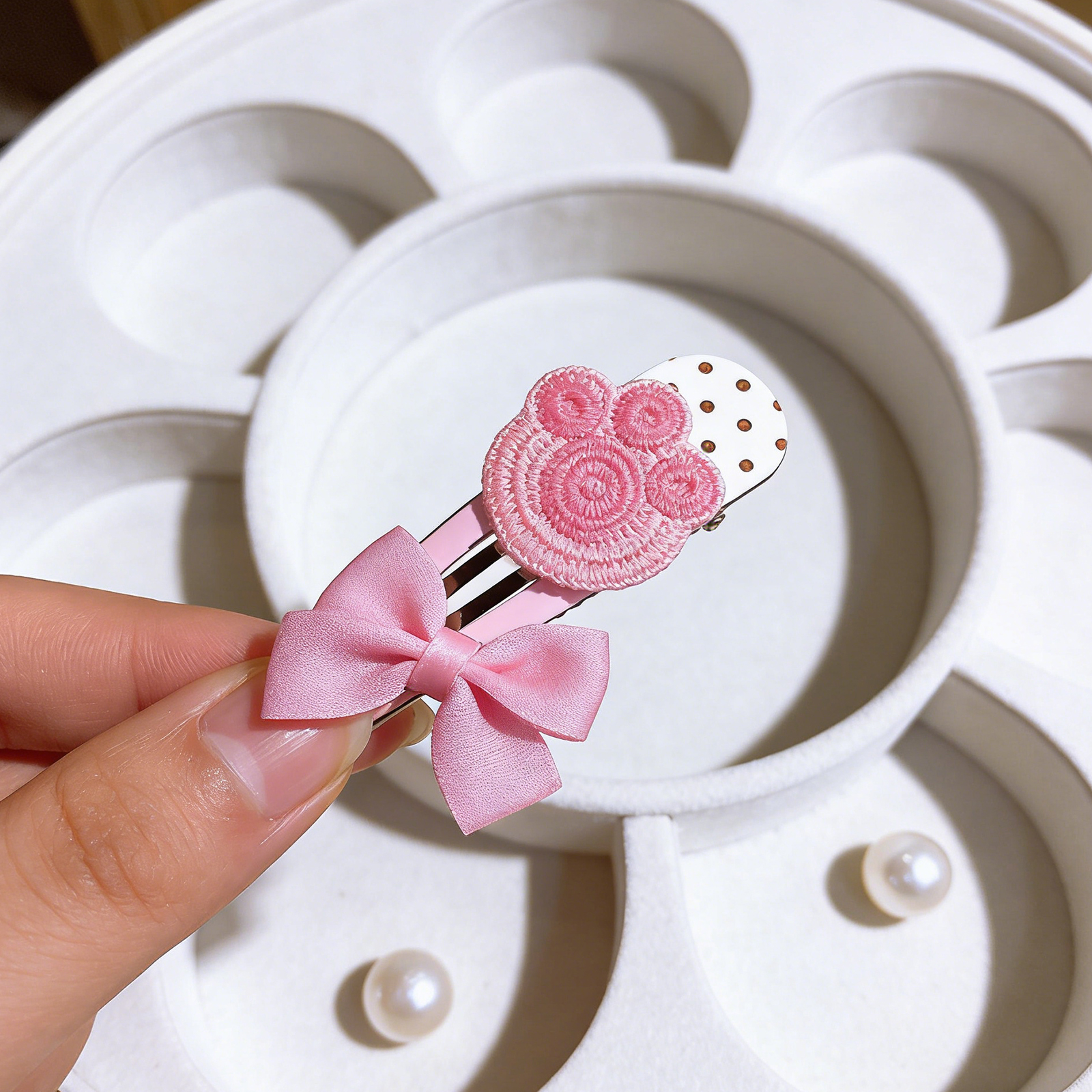 Conjunto de Broches para Pelo de Mascotas - Rosa 9627 — imagen 3