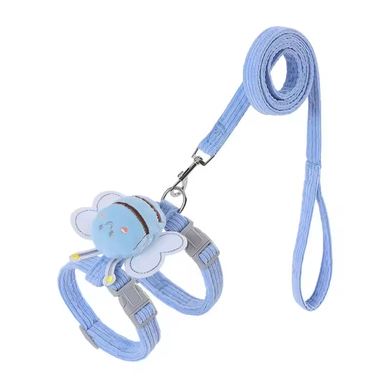 Traje de Cinturón para Gatos con Decoración Alar, Conjunto de Correas y Ajustes para Pequeños Perros y Mascotas — imagen 3