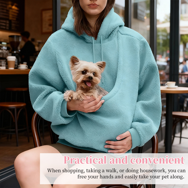 Chaquetón de Transporte para Mascotas, Mochila con Capucha para Perros y Gatos Pequeños, Sudadera Unisex para Compañeros de Cuatro Patas — imagen 11
