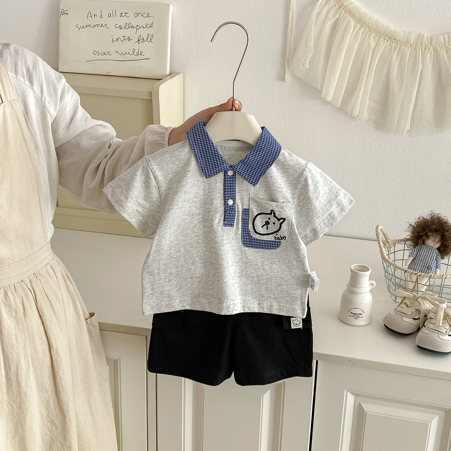 Lightweight Cartoon Dog Short Sleeve Two-Piece Set — image 3