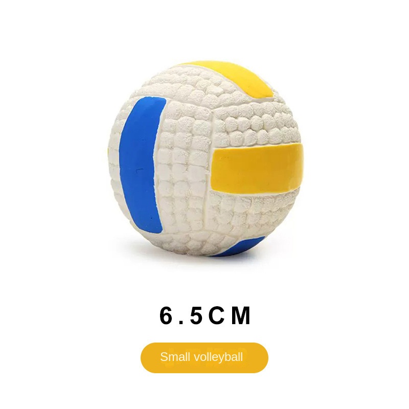 Pelota de Fútbol Rugby con Sonido para Limpiar Dientes, Textura Espesa y Resistente para Perros Grandes Juguetes de Látex — imagen 7