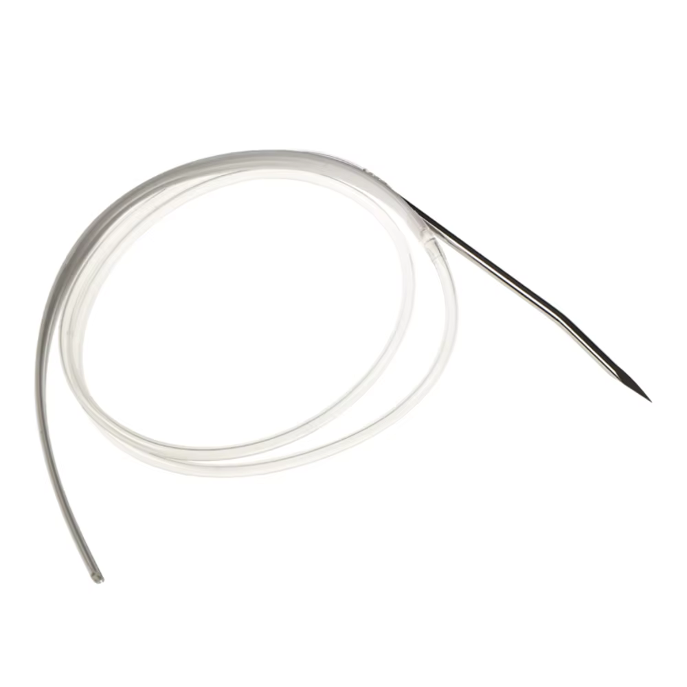Pet Flat Fluted Drain Tube Medical Silicone 7/10mm With Trocar For Dogs Cats Post-Op Drainage Veterinary Equipment Vet Clinic — image 5