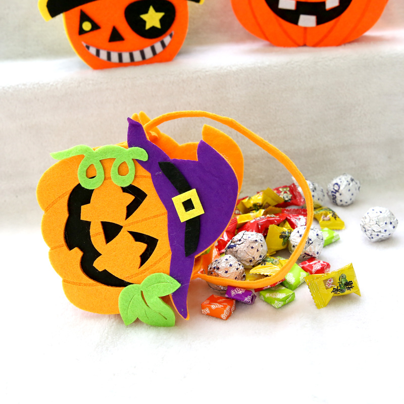 Halloween Props Witch Pumpkin Bag Owl Candy Bag Children's Kindergarten Gift Handheld Pumpkin Bag — image 3