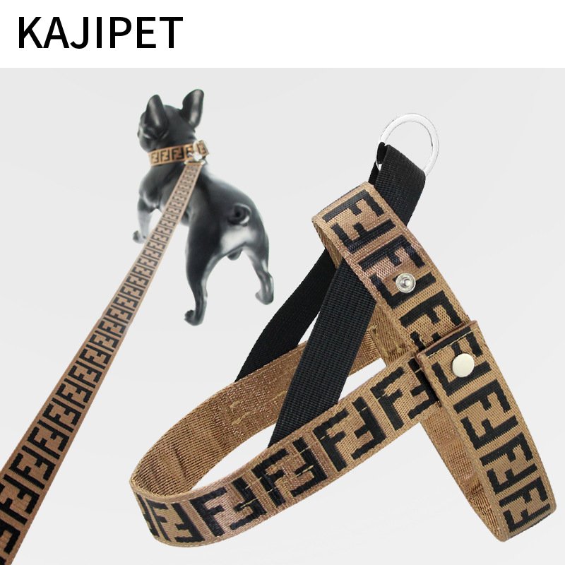 Trend Brand Pet Traction Rope Vest Chest Strap Explosion proof Flushing Dog Chain Fadou Keji Teddy Neck Collar — image 7