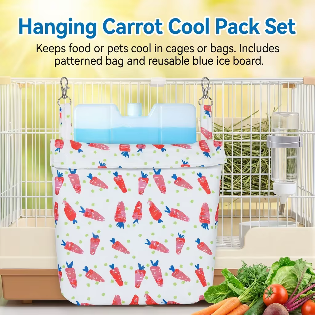 Small Pet Cooling Pad Gel Mat Summer Heat Relief Reusable Frozen Cool Surface with Ice Pack for Rabbits Hamsters Chinchillas — image 3