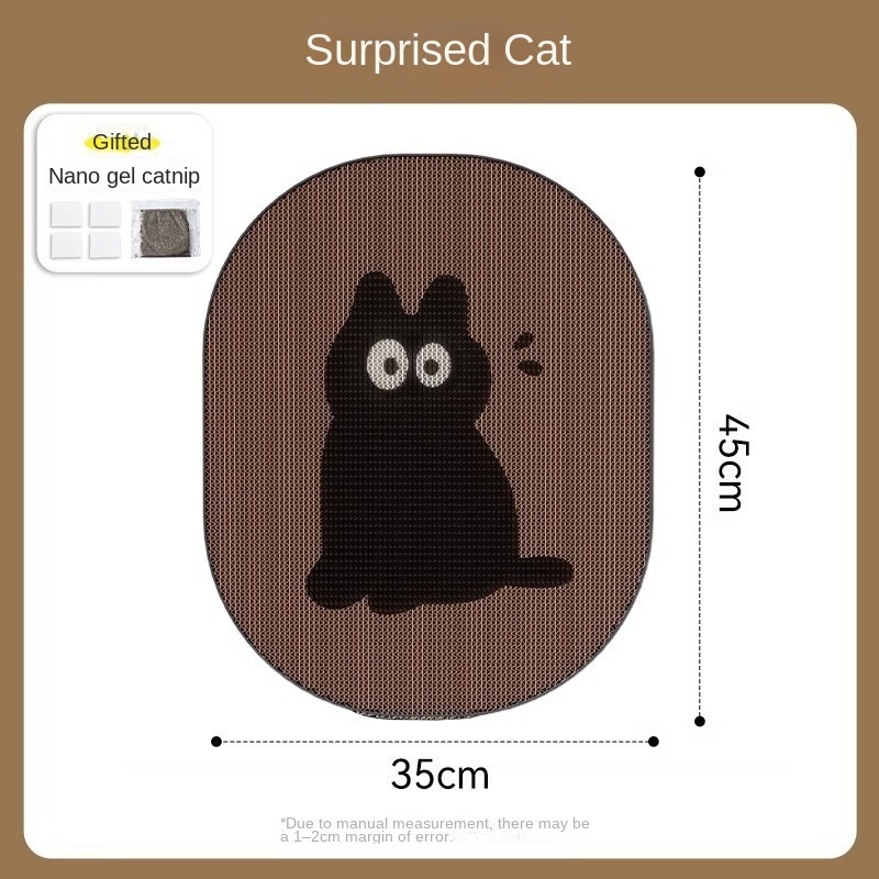 Cat Scratcher Wall Mount Durable Non-Shedding Anti-Scratch Sofa Protector Vertical Adhesive Corrugated Paper Cat Toy — image 6