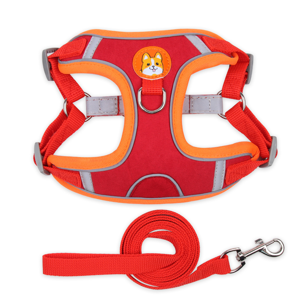 Pet Chest Harness Vest Type Dog Harness Small Dog Rope Reflective Dog Leash — image 5
