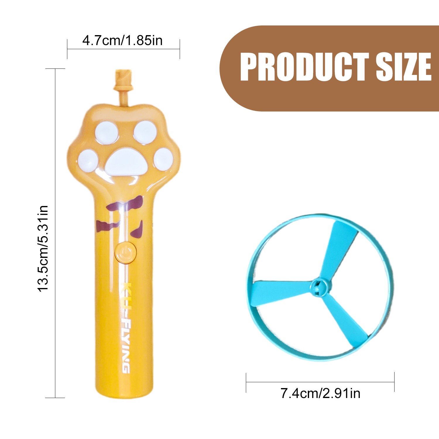 Cat Fetch Toy Flying Disc Launcher Rechargeable Interactive Cat Toys & 10 Discs — image 4