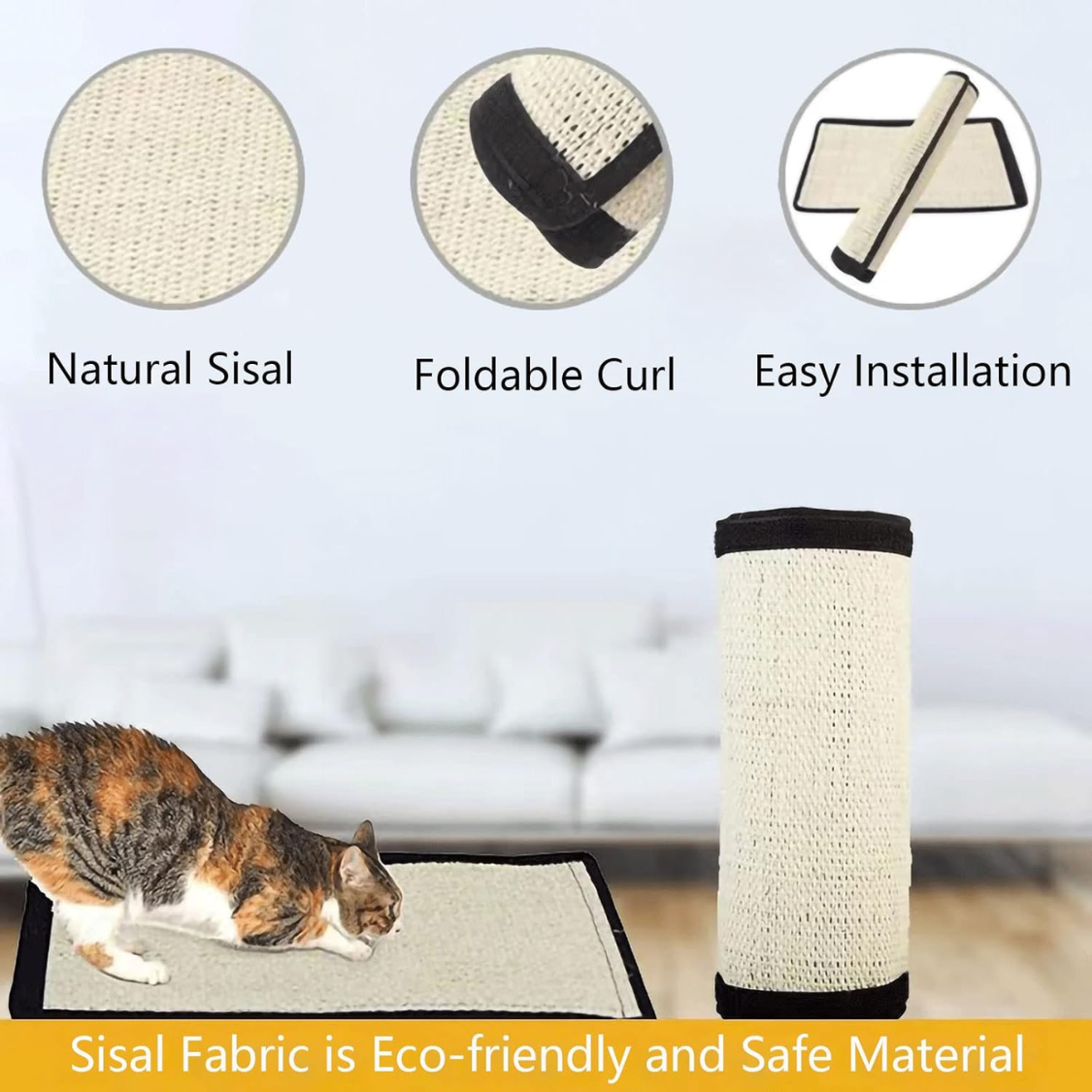 Cat Scratch Pad, Natural Sisal, Furniture — image 6