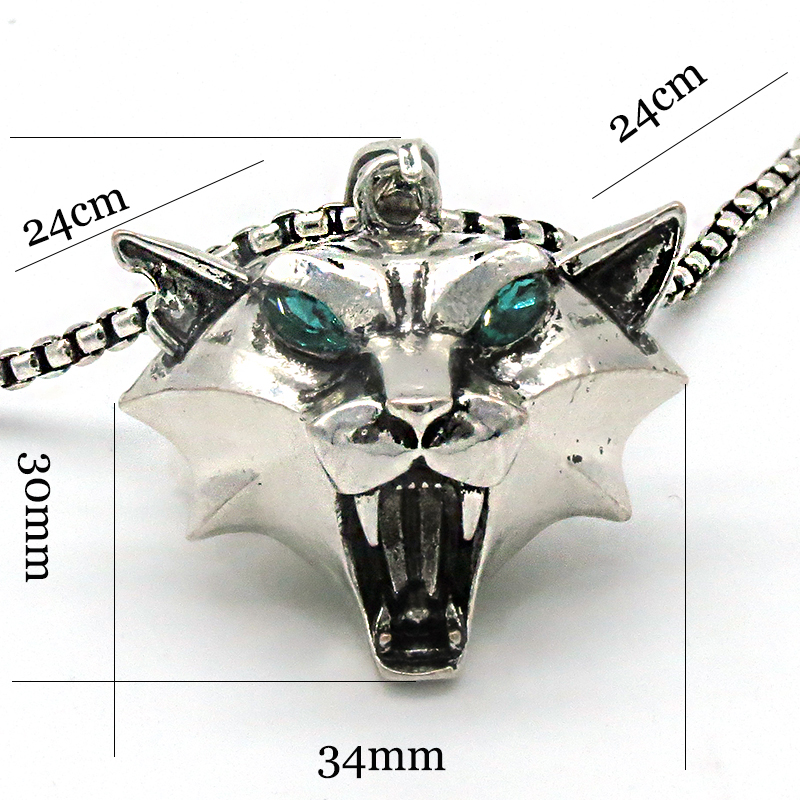 Cadena de Collar de Animal Salvaje con Piedras de Rhinestones Plateadas y Doradas — imagen 13