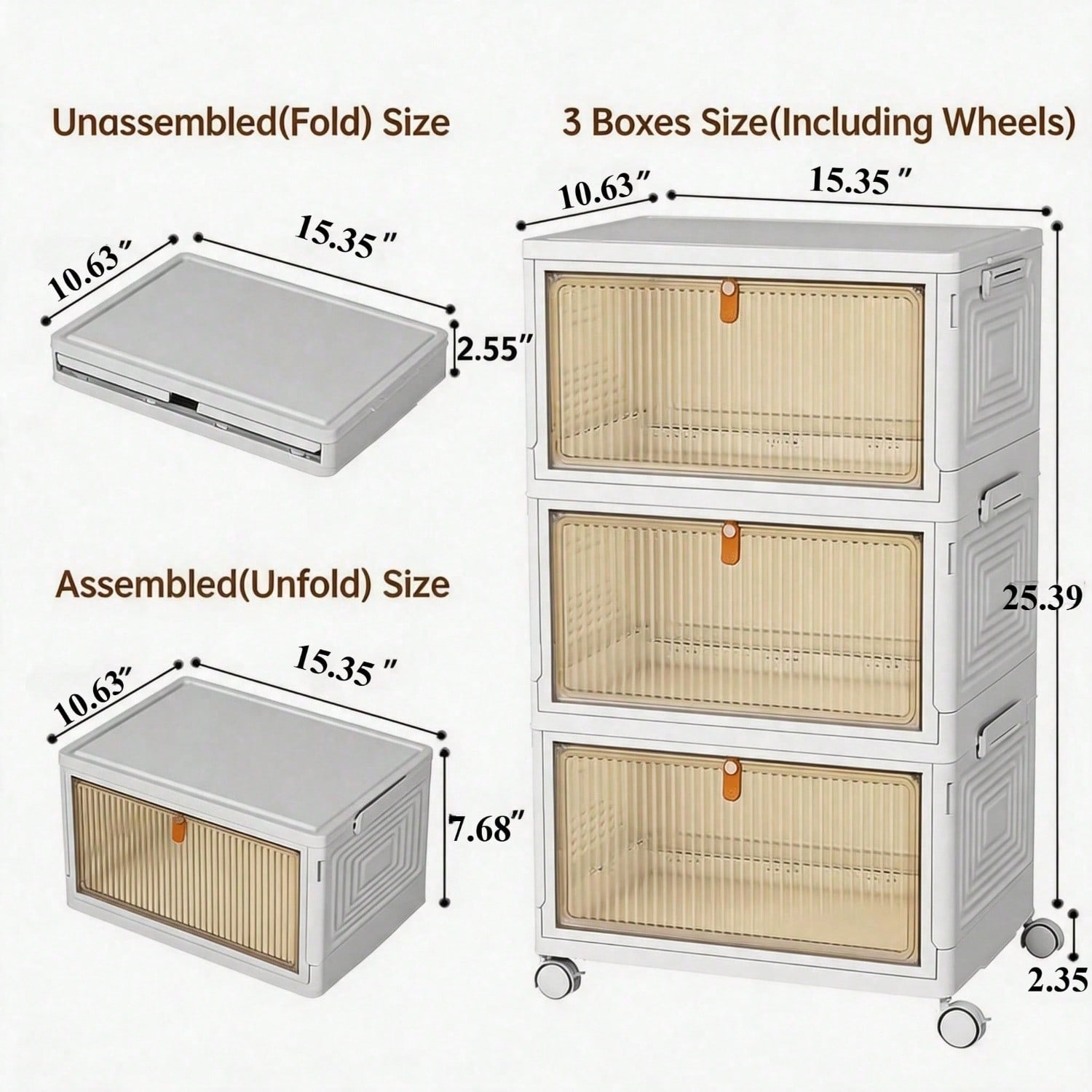 Almacenamiento Portátil y Plegable para Suministros de Mascotas con Ruedas, Puerta Magnética y Organizador Colapsable para Juguetes, Alimentos, Herramientas de Aseo y Más — imagen 3