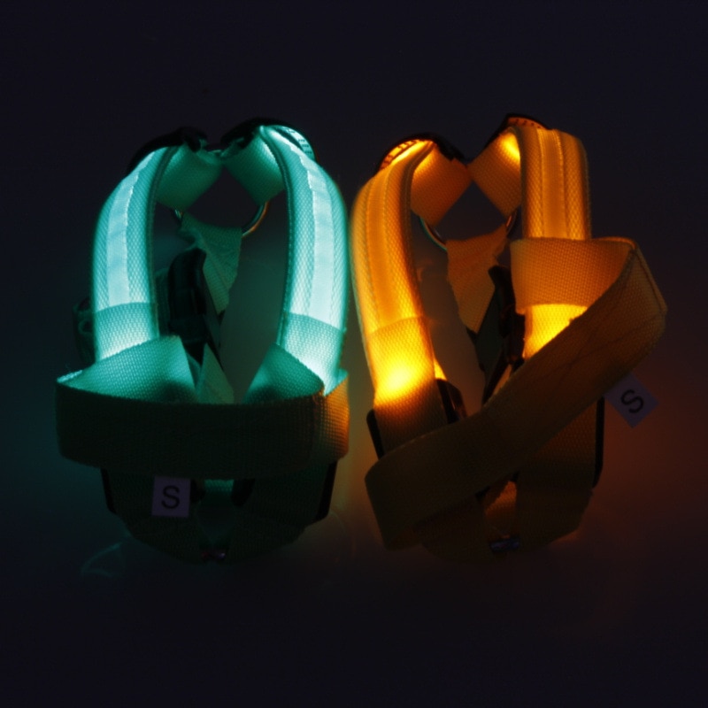 Nylon Pet Safety LED Harness Dog Product Flashing Light Harness Dog Harness Leash Rope Belt — image 6