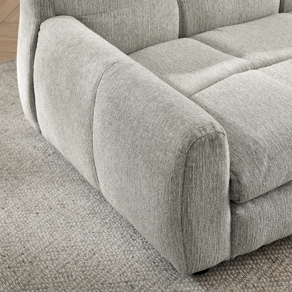 Sofá para Perros Grande y Comodo con Soporte Elevado, Mueble de Piel de Lino Moderno en Beige — imagen 3