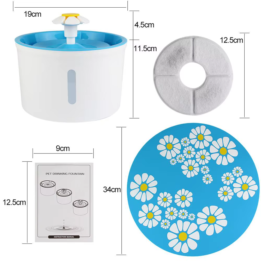 Cat Fountain Drinking 1.6L Automatic Pet Water Fountain Pet Water Dispenser Dog Cat Health Caring Fountain Water Feeder — image 6