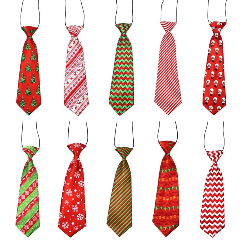 Collar de Cuello con Corbata de Rayas para Perros y Gatos - Regalo para Festividades, Cumpleaños o Navidad — imagen 2