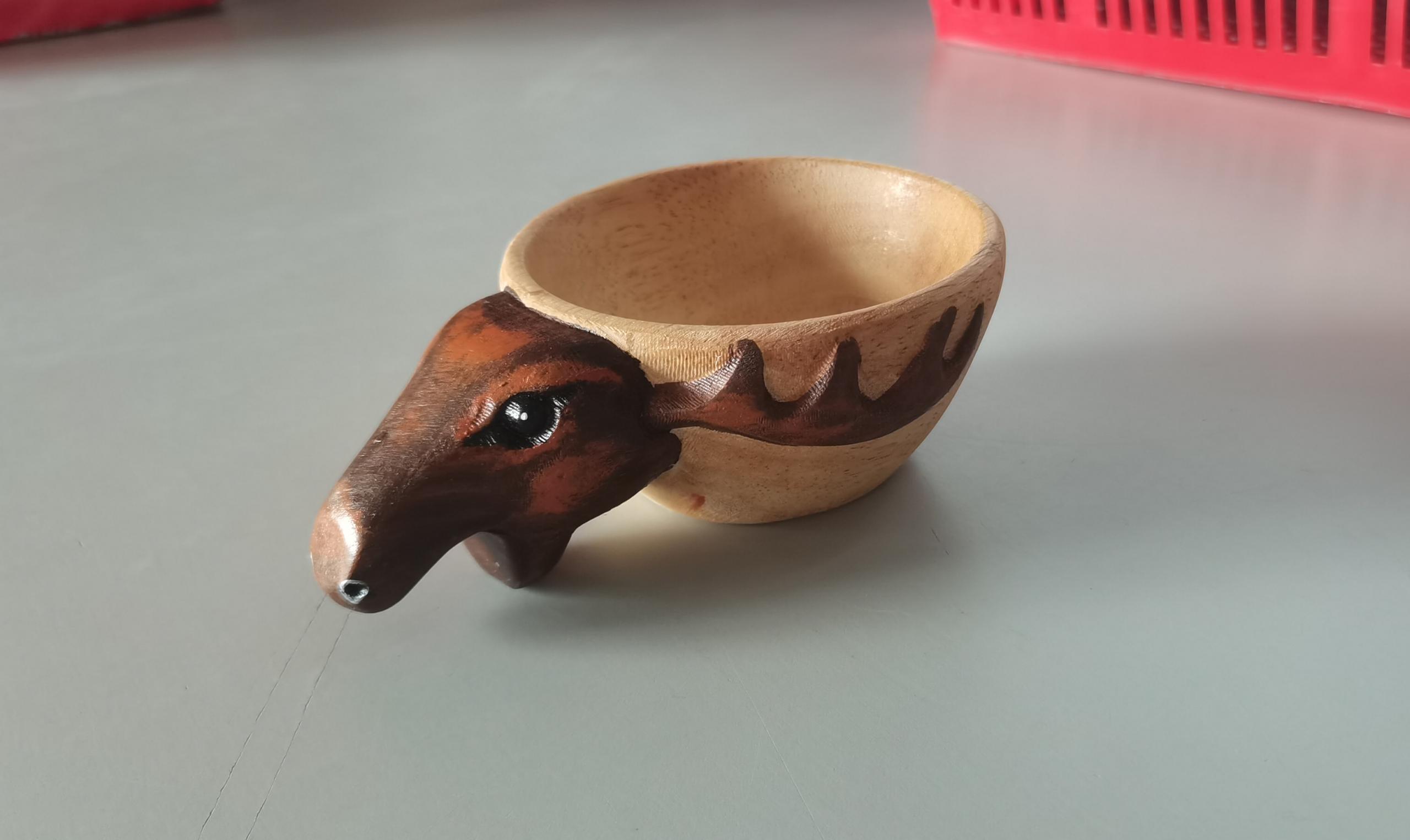 Taza de Madera Esculpidas a Mano - Kuksa Nórdica para Camping y Café — imagen 10