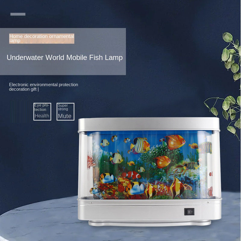 Ornamental fish simulation lamp, aquarium lamp, LED sea view lamp, desktop home night decoration small table lamp, small fish lamp — image 1