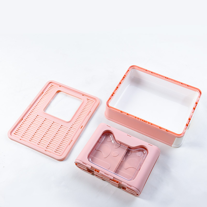 Top-Entry Cat Litter Box Folding Cat Litter Box Independent Packaging Small Volume Fully Enclosed Forward Top-Out Drawer Cat Toilet — image 4