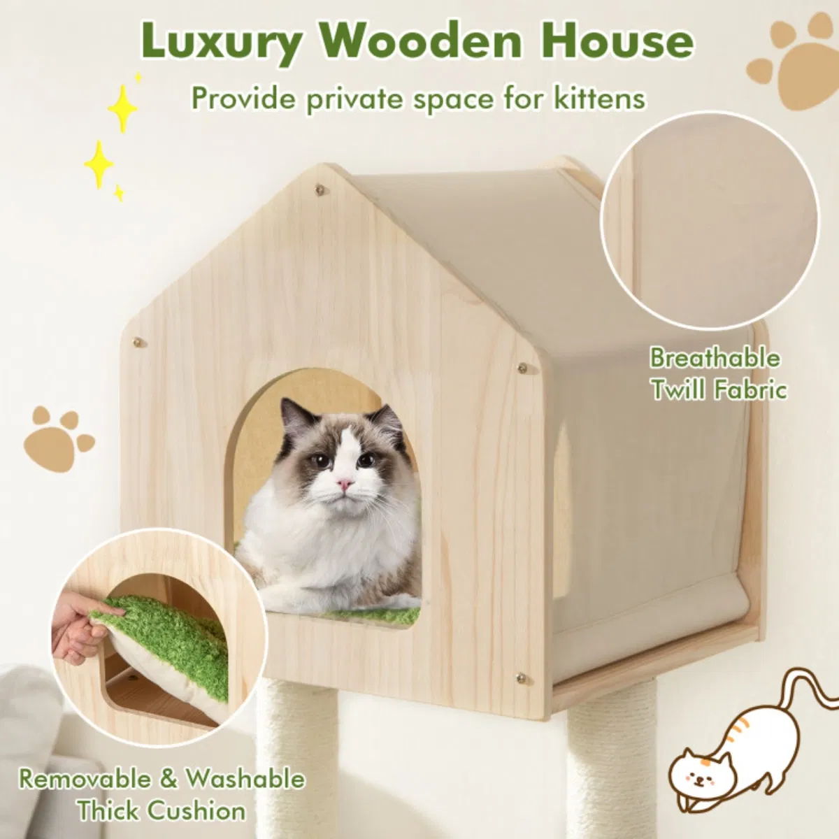 5 story Cat tree, Cat Villa — image 4