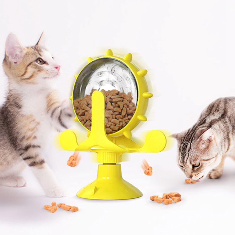 Juguetes de Giro para Gatos - Rueda de Alimento con Función de Derrame y Entrenamiento — imagen 10